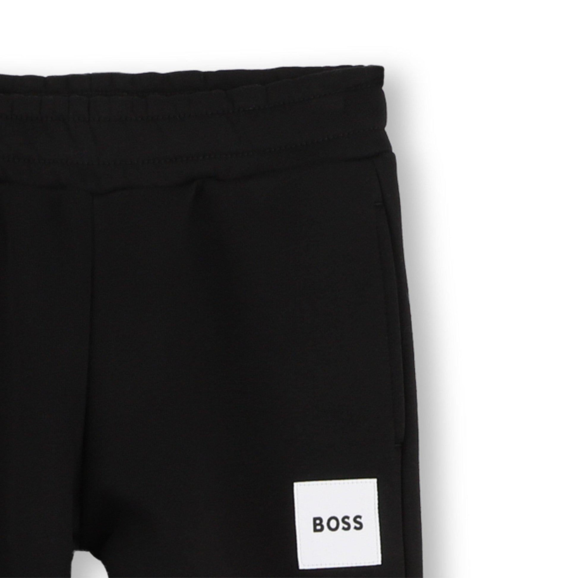 Boss Kids Small Logo Jogging Bottoms, Drawstring Waistband