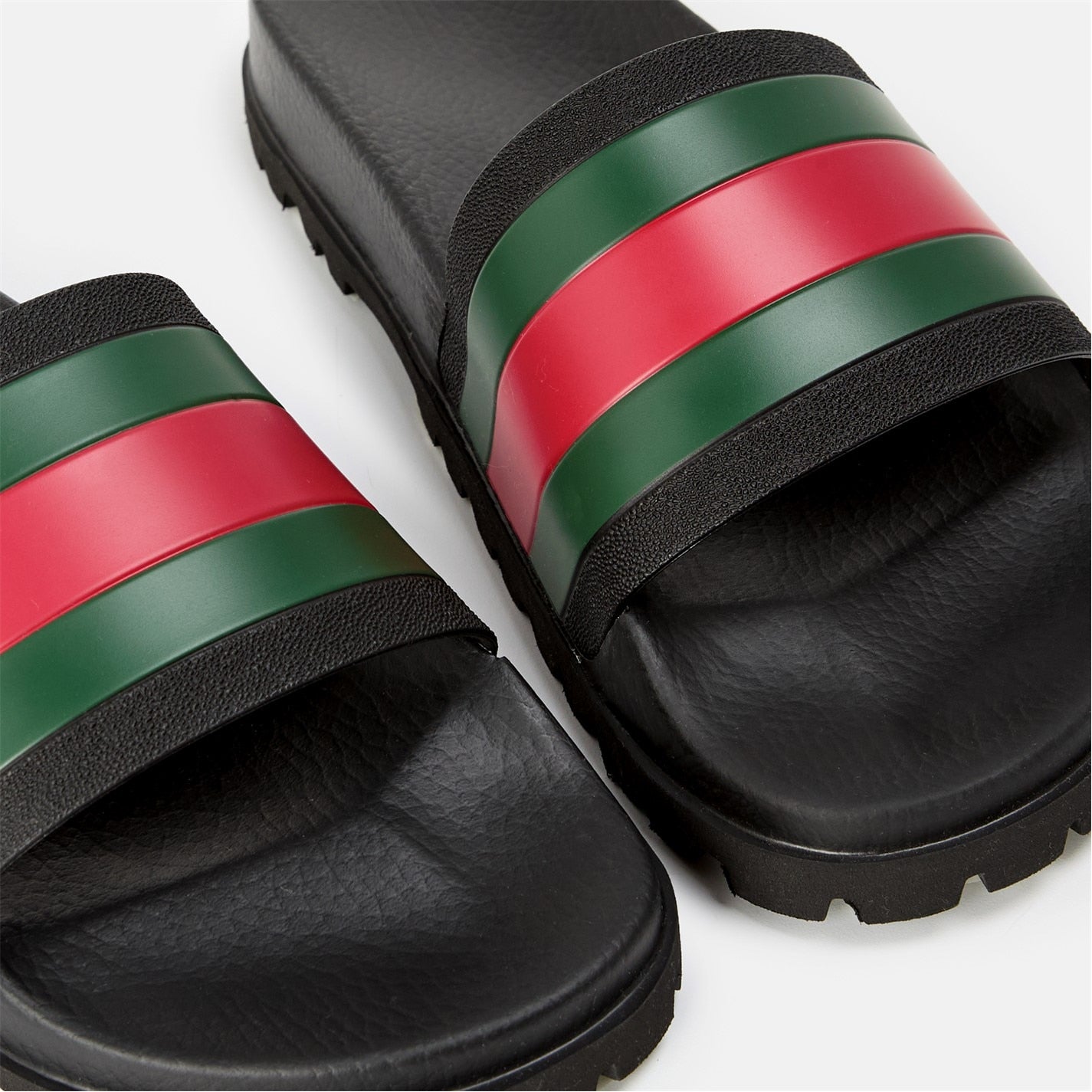 Men's Web Rubber Slide Sandals