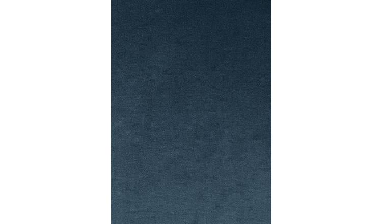 Habitat Julien Velvet Left Hand Corner Chaise Sofa - Navy
