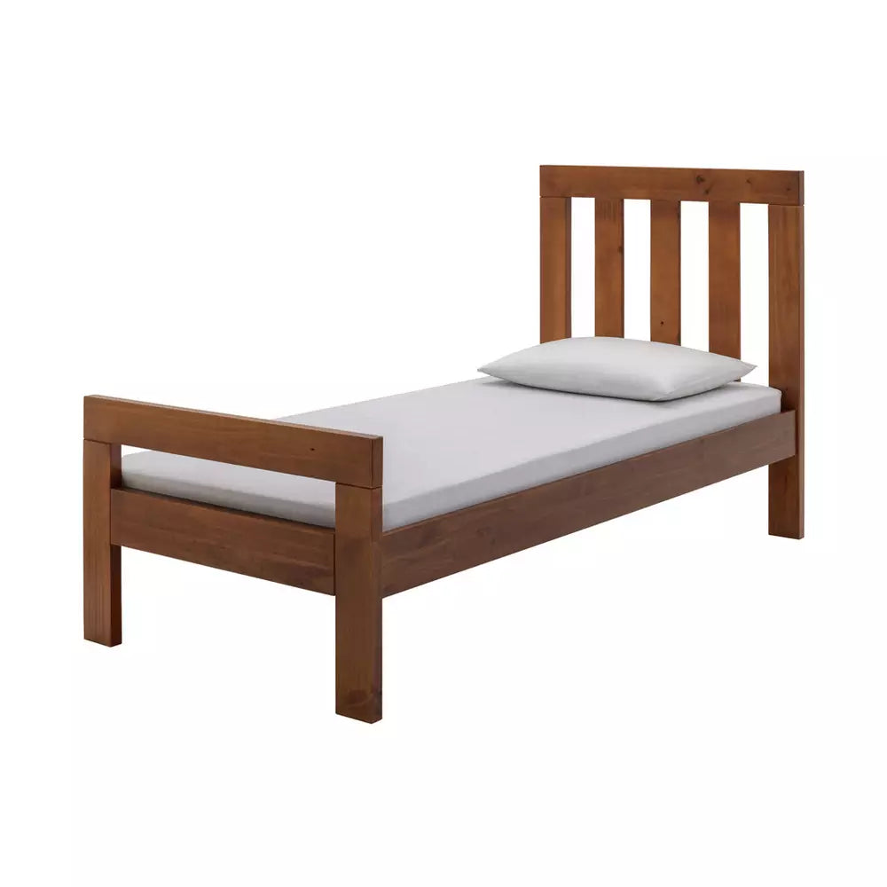 Argos Home Chile Single Wooden Bed Frame - Dark Wood