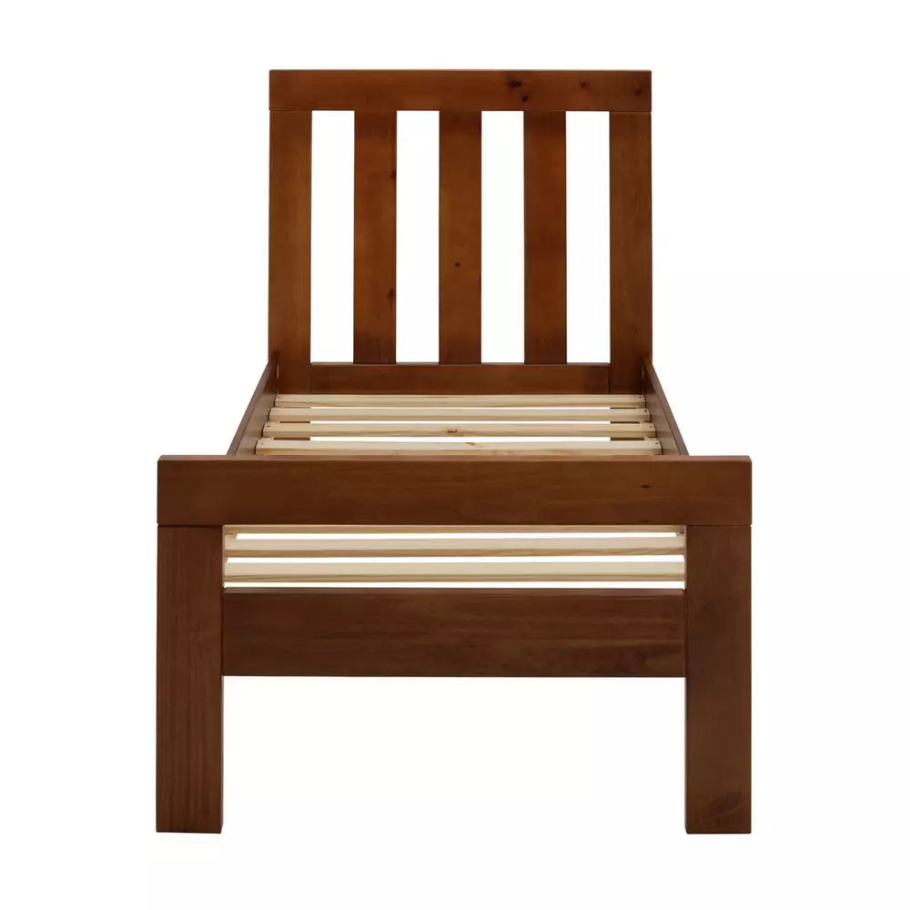 Argos Home Chile Single Wooden Bed Frame - Dark Wood