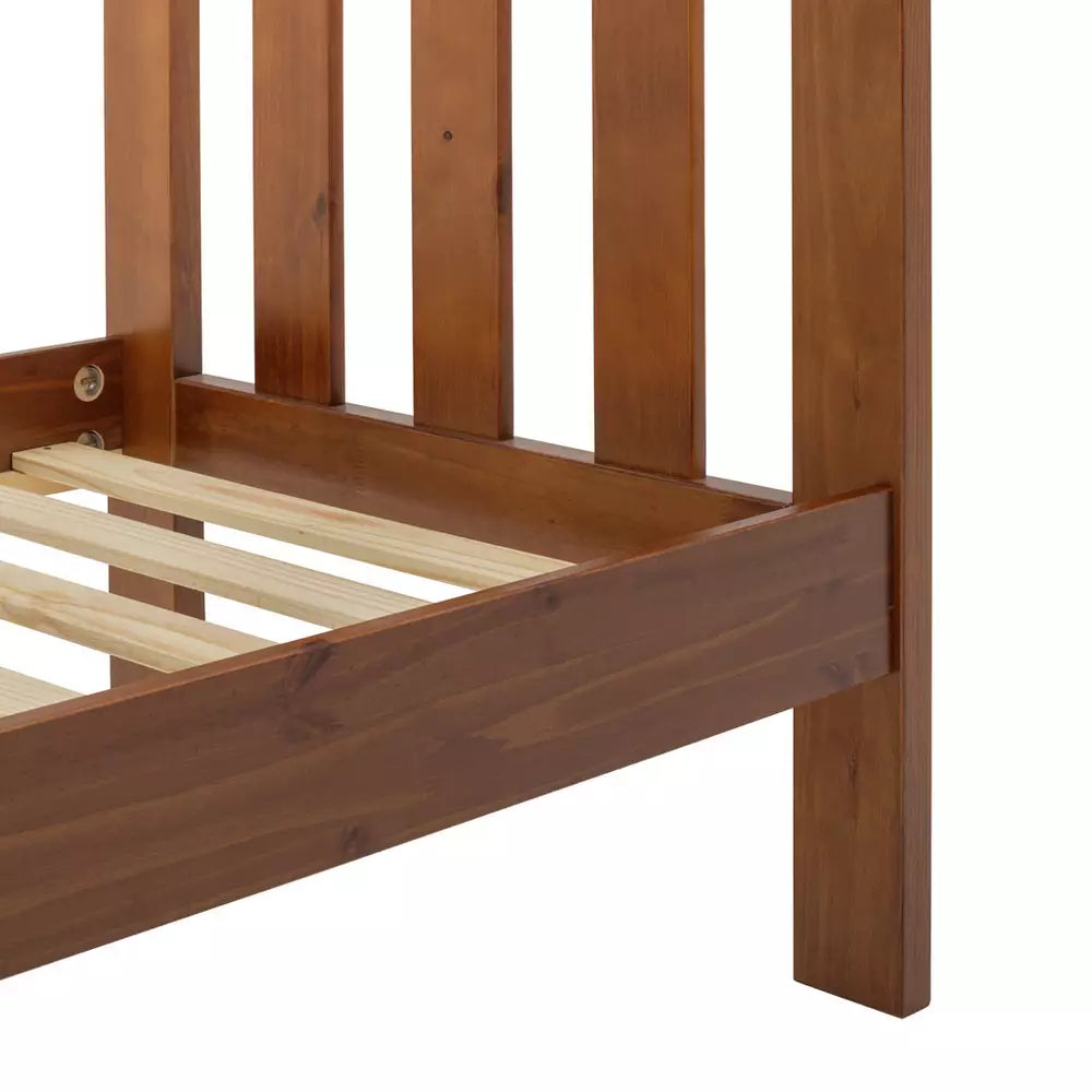 Argos Home Chile Single Wooden Bed Frame - Dark Wood