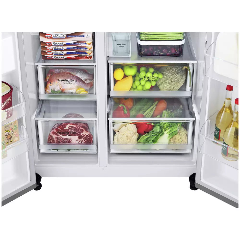 LG GSLV71PZTD American Fridge Freezer - Silver