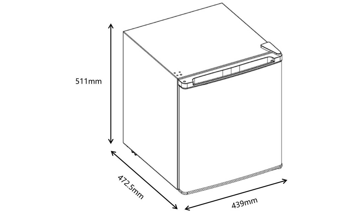 Bush ME33L Table Top Freezer - White