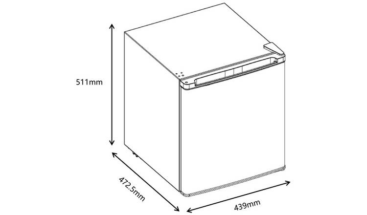 Bush ME33L Table Top Freezer - White