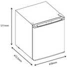 Bush ME33L Table Top Freezer - White