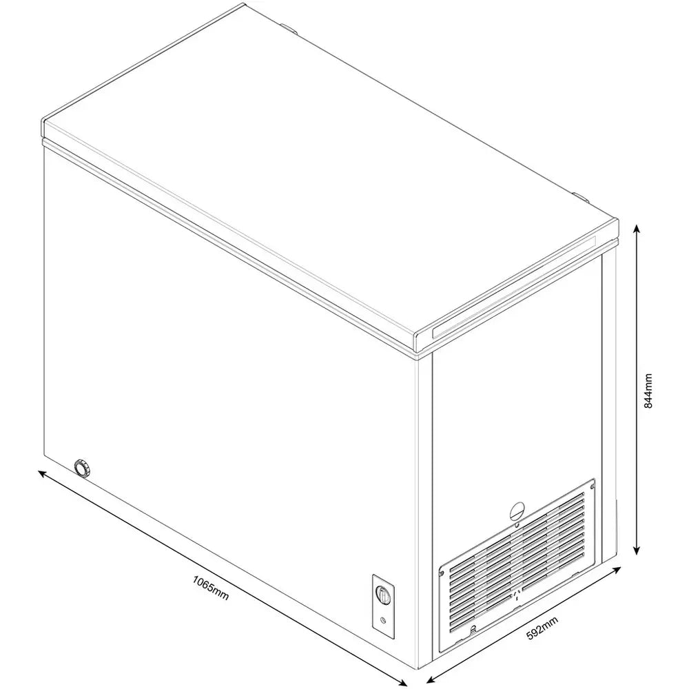Bush BECFE293LW Chest Freezer - White