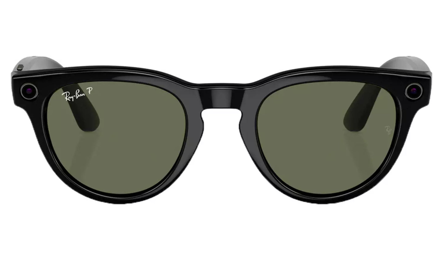 Ray-Ban Meta Headliner - Shiny Black, Polar G15 Green