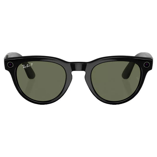 Ray-Ban Meta Headliner - Shiny Black, Polar G15 Green