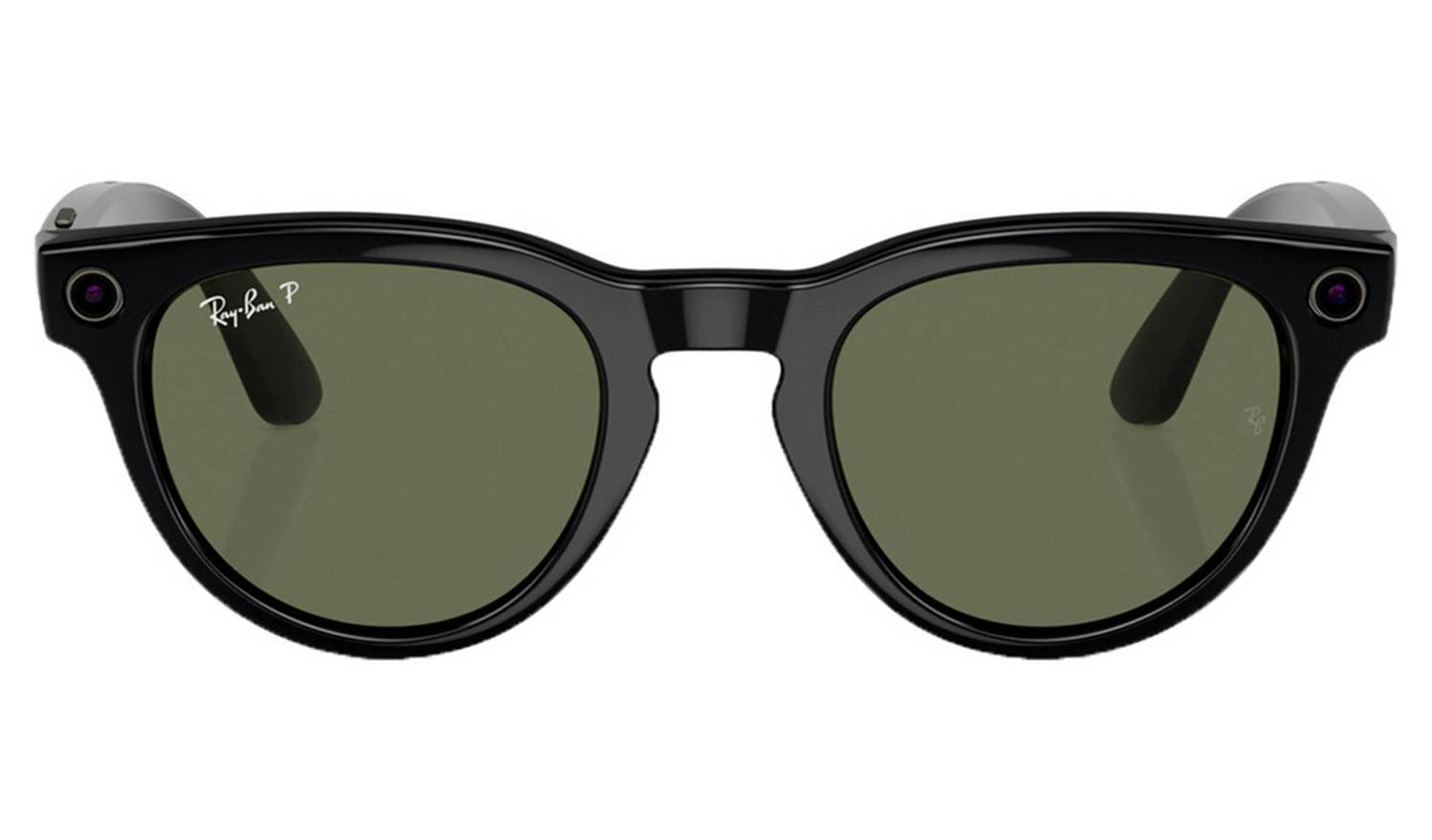 Ray-Ban Meta Headliner - Shiny Black, Polar G15 Green