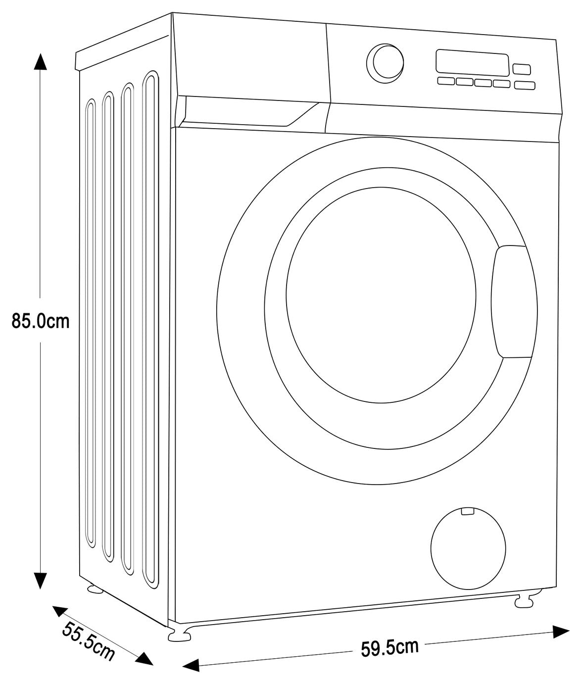 Bush WMSAA914EB 9KG 1400 Spin Washing Machine - Black