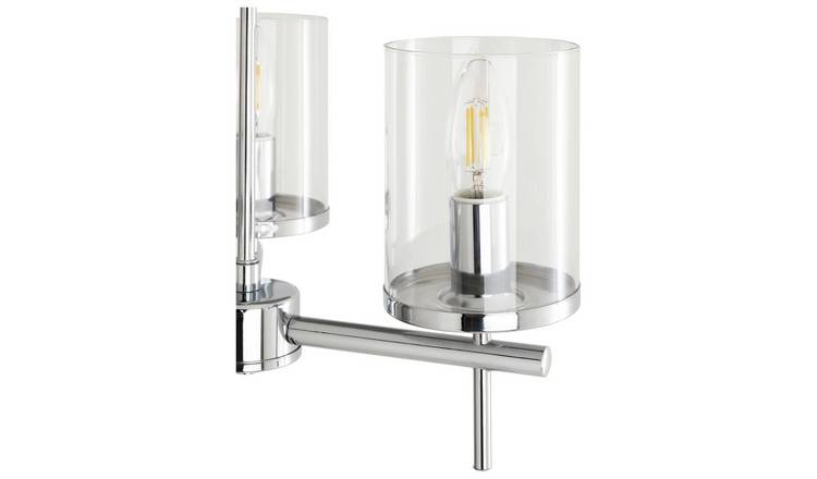 Argos Home Uplighter Steel Flush Ceiling Light - Chrome