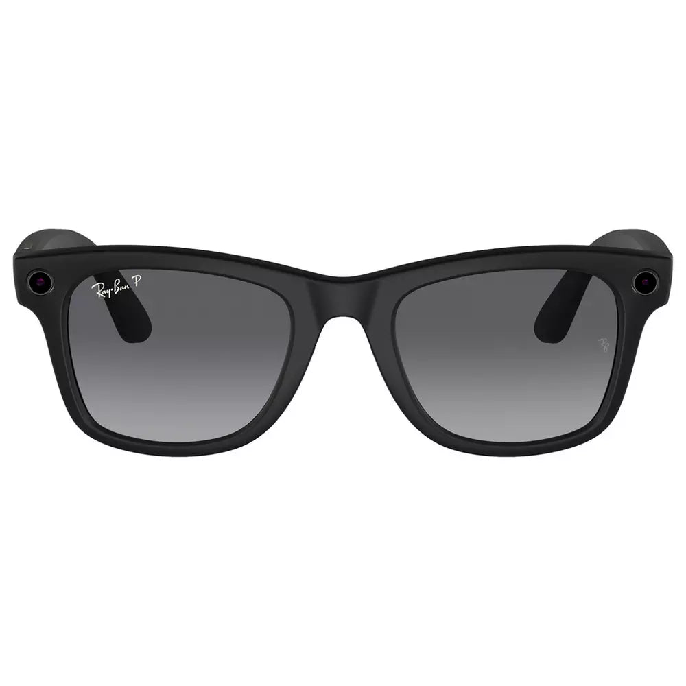 Ray-Ban Meta Wayfarer L Matte Black, Polar Gradient Graphite