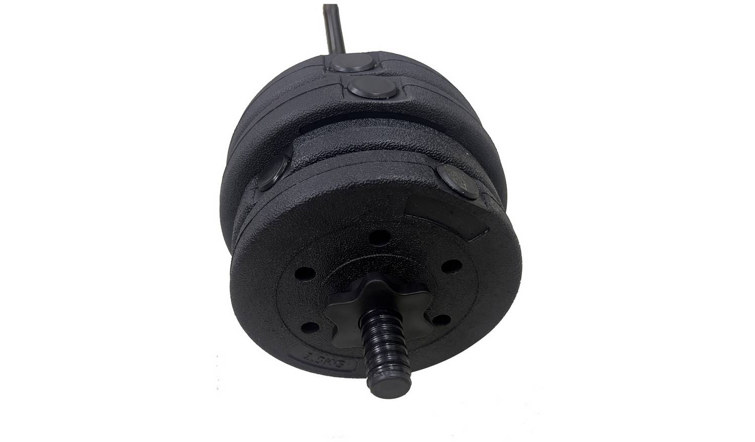 Opti Z Curl Vinyl Barbell Weight Set - 17kg