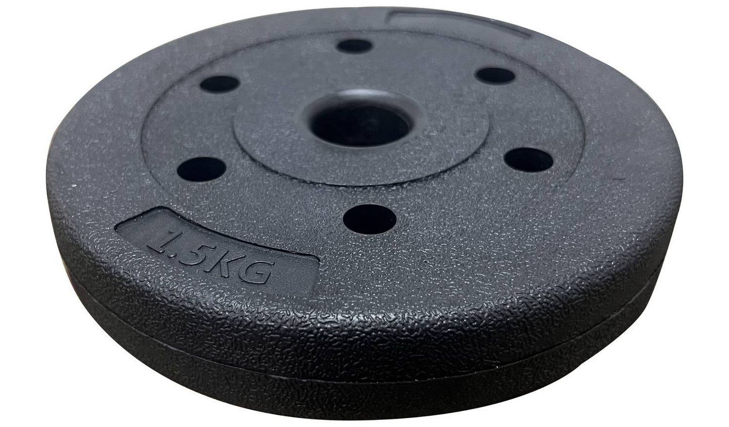 Opti Z Curl Vinyl Barbell Weight Set - 17kg