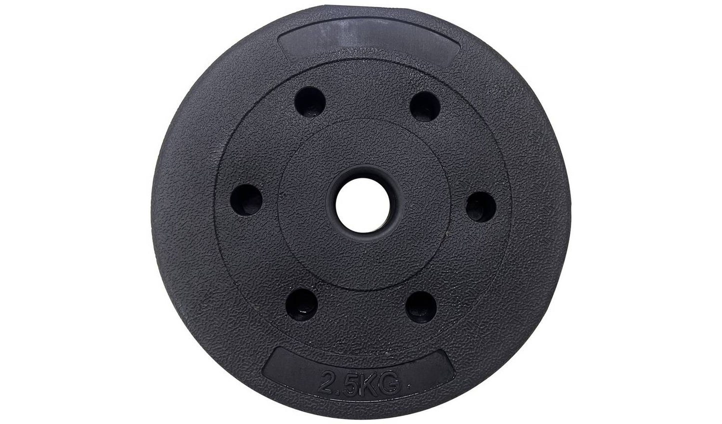 Opti Z Curl Vinyl Barbell Weight Set - 17kg