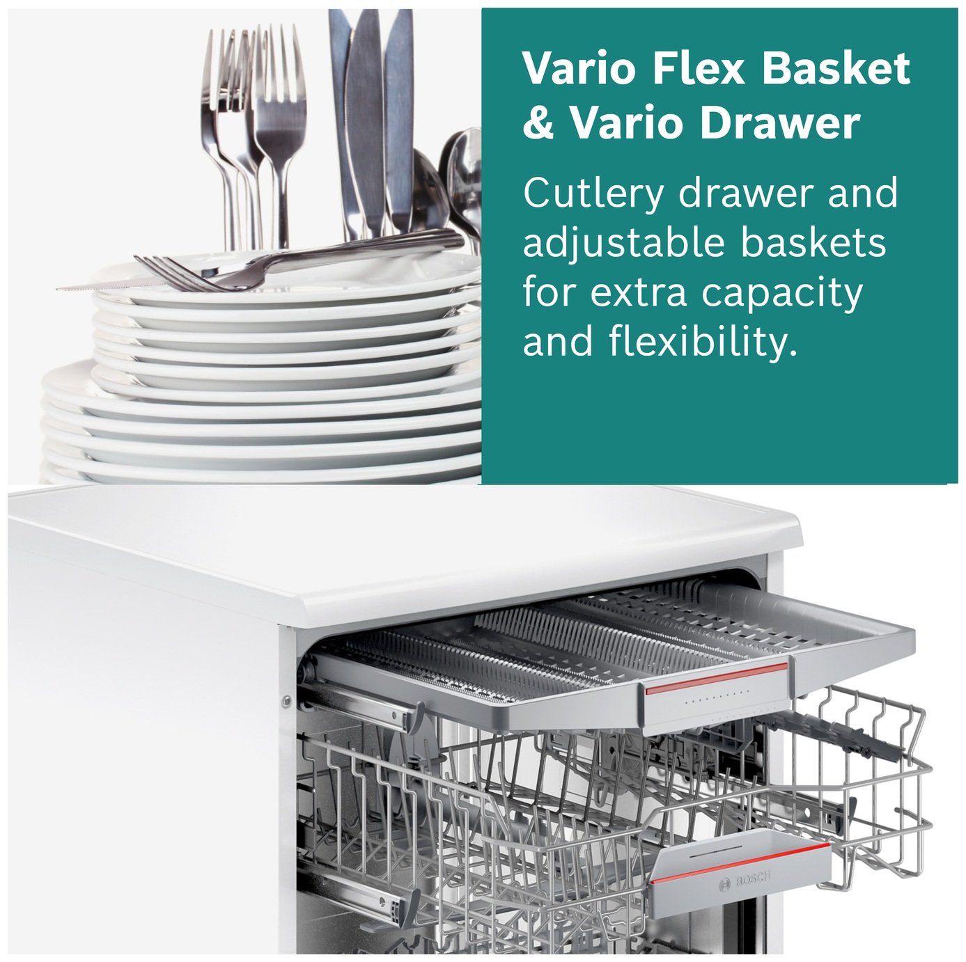 Bosch SMV6ZCX10G Full Size Integrated Dishwasher