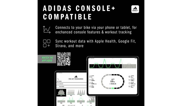 Adidas C-24c Exercise Bike with Connected Fitness