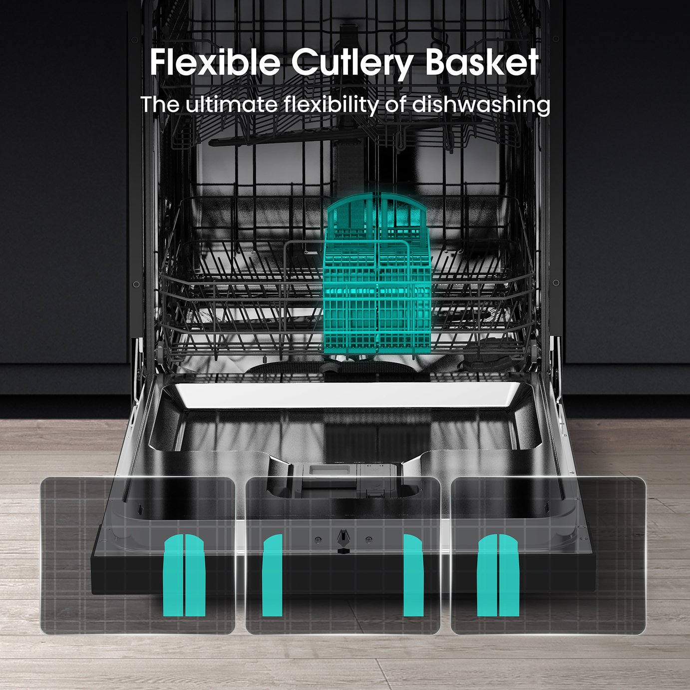 Hisense HS622E90BUK Full Size Dishwasher - Black