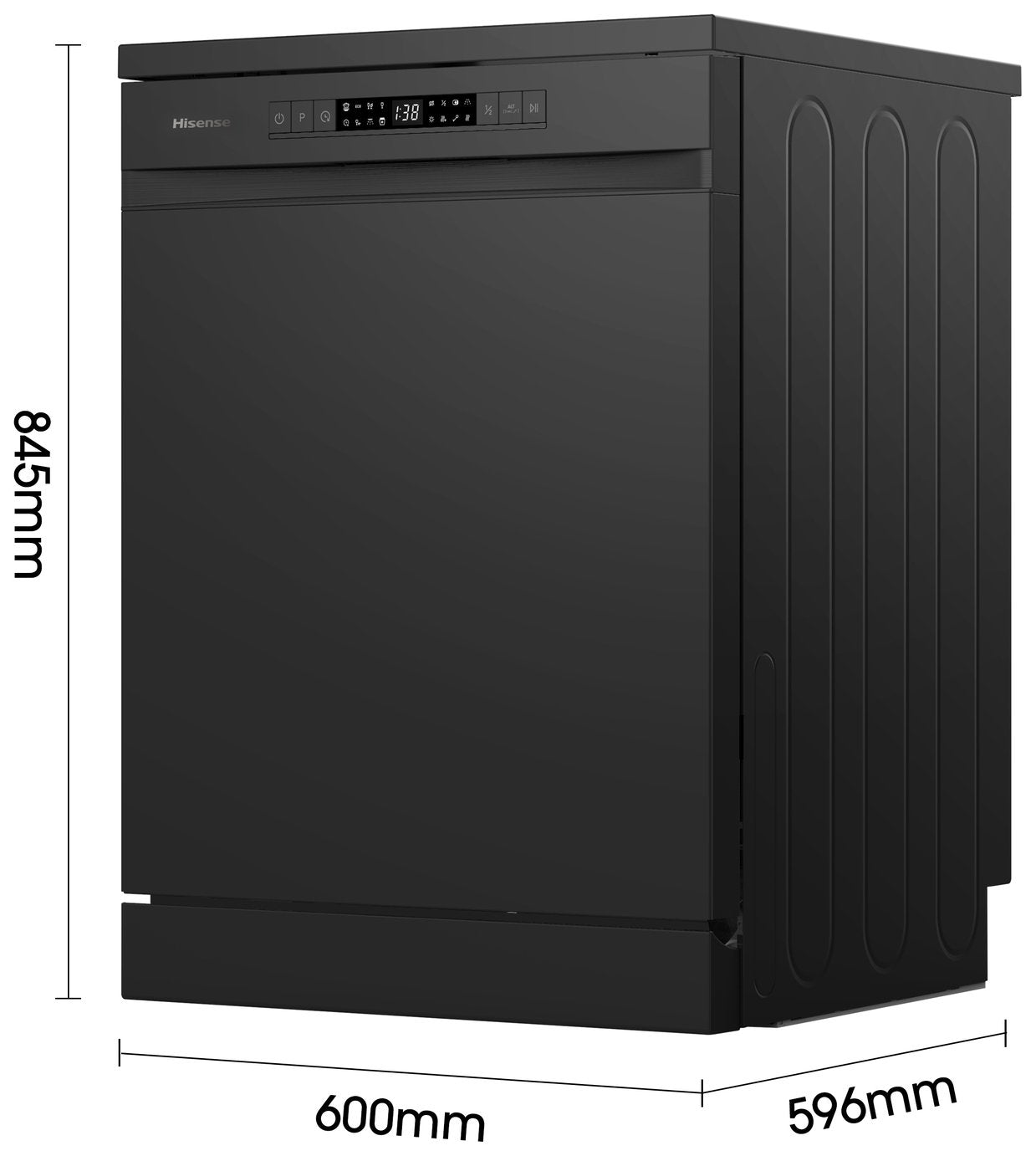 Hisense HS622E90BUK Full Size Dishwasher - Black