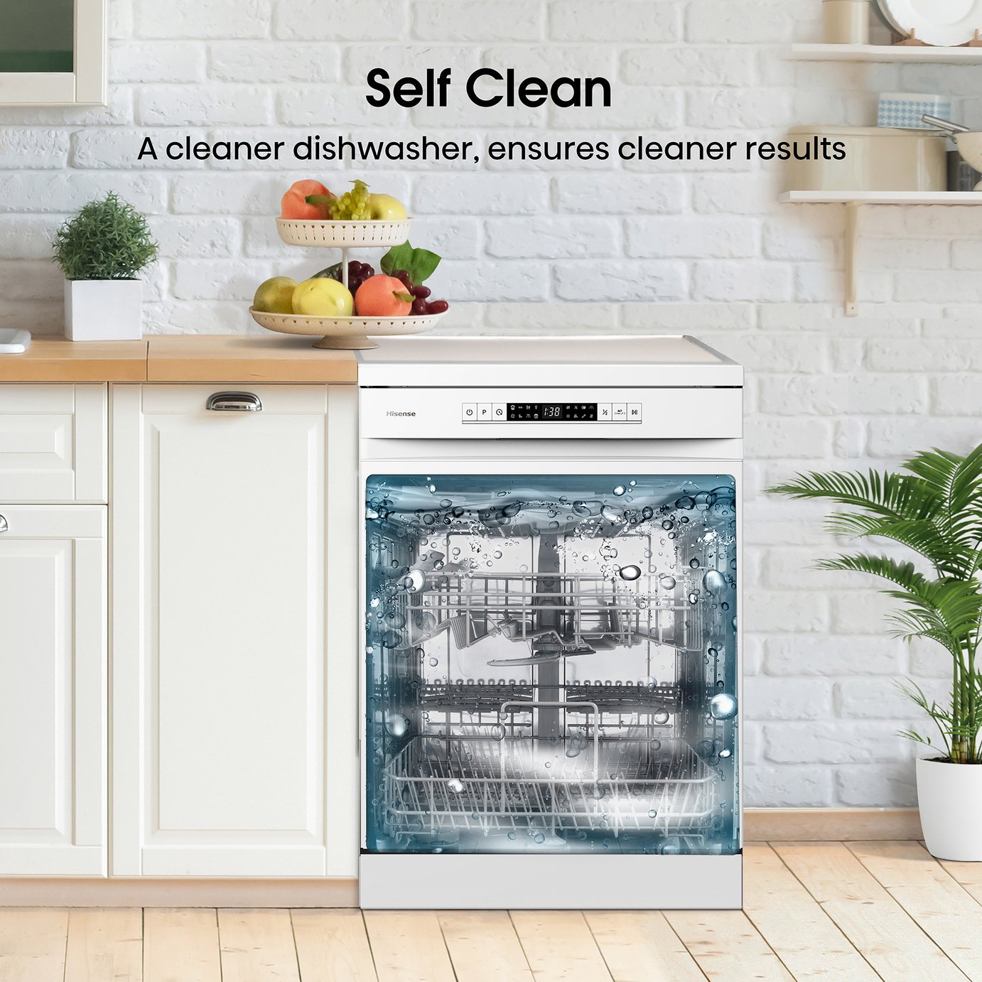 Hisense HS622E90WUK Full Size Dishwasher - White