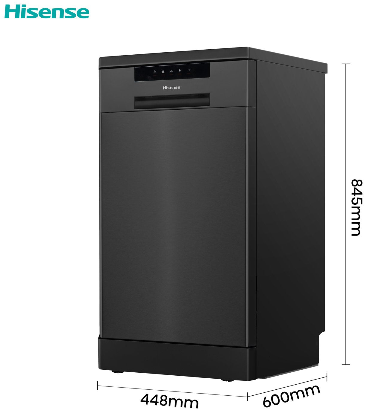Hisense HS523E15BUK Slimline Dishwasher - Black