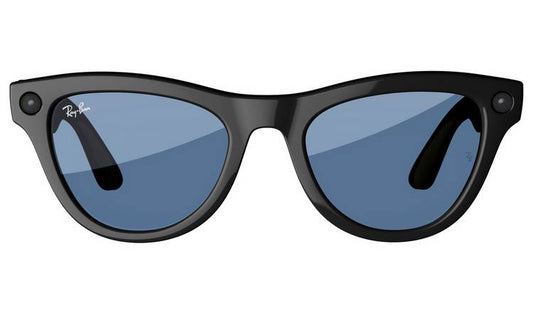 Ray-Ban Meta Skyler - Shiny Black, Transitions Cerulean Blue