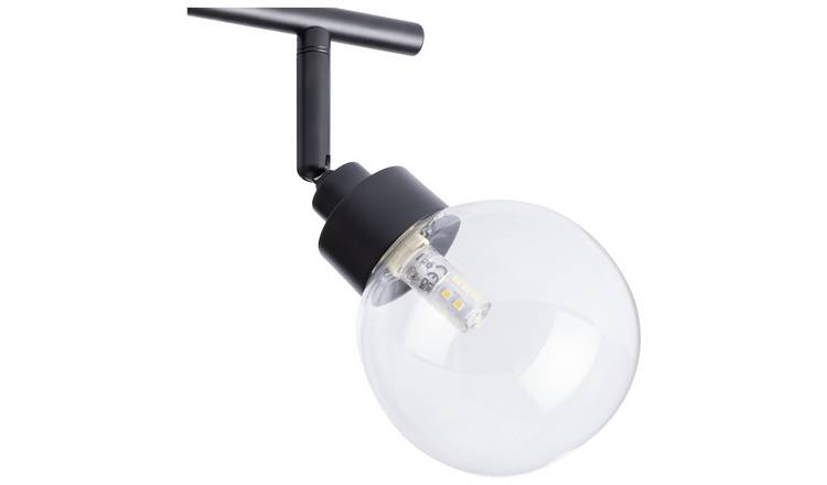 Habitat Tay Steel 4 Lights Spotlight Bar - Black
