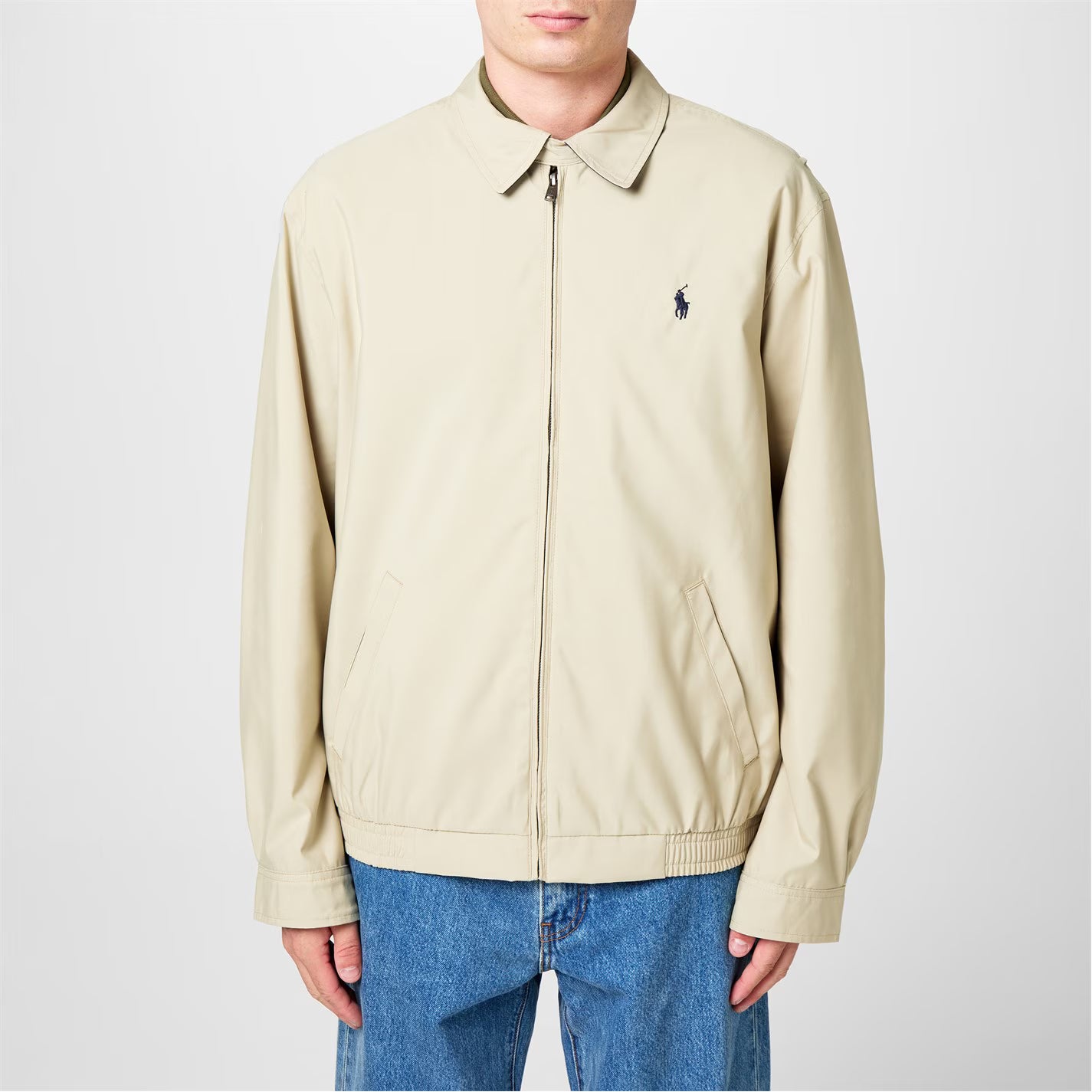 POLO RALPH LAUREN Men's Bi-Swing Cotton Water Resistant Harrington Jacket