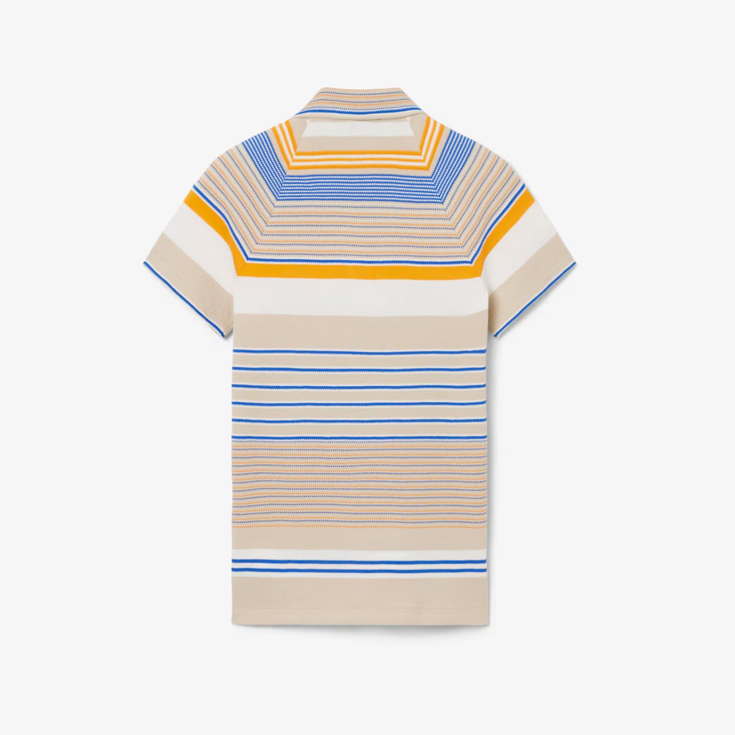 Runway Slim Fit Striped Piqué Polo Shirt