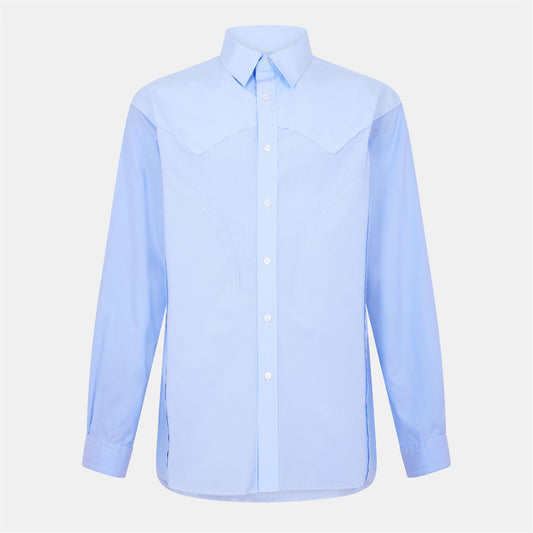 MAISON MARGIELA Men's Long-Sleeve Plain Shirt
