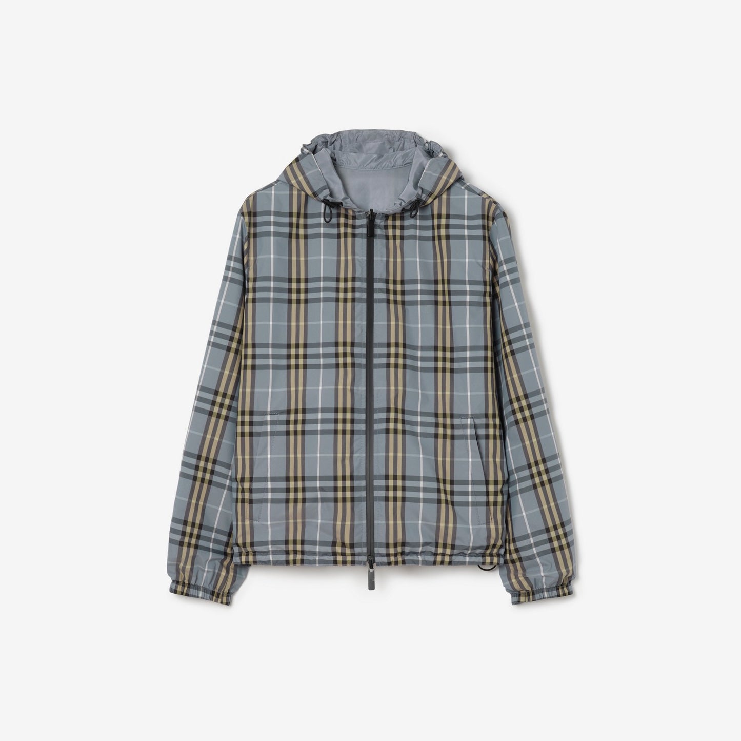 Reversible Check Hooded Jacket
