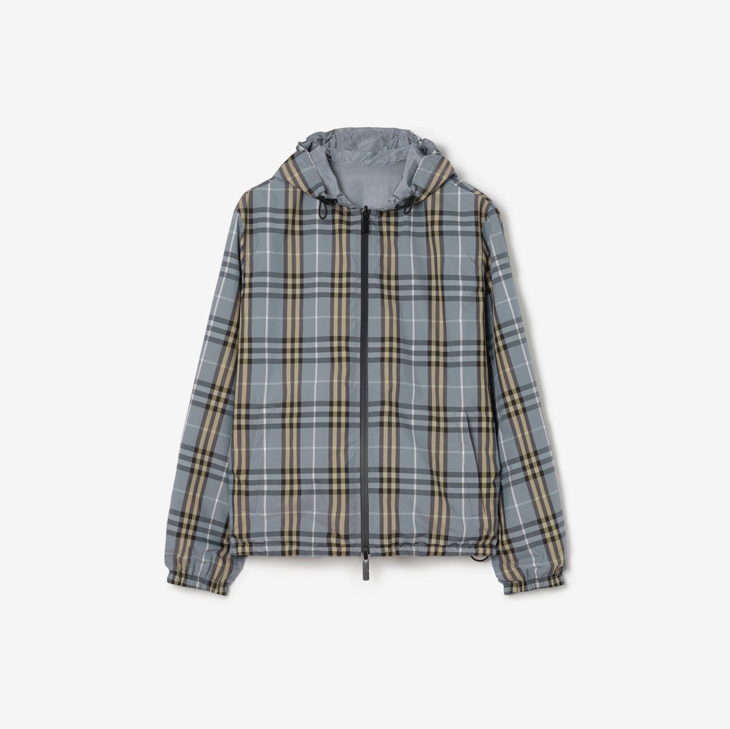 Reversible Check Hooded Jacket