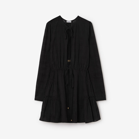 Check Cotton Voile Dress