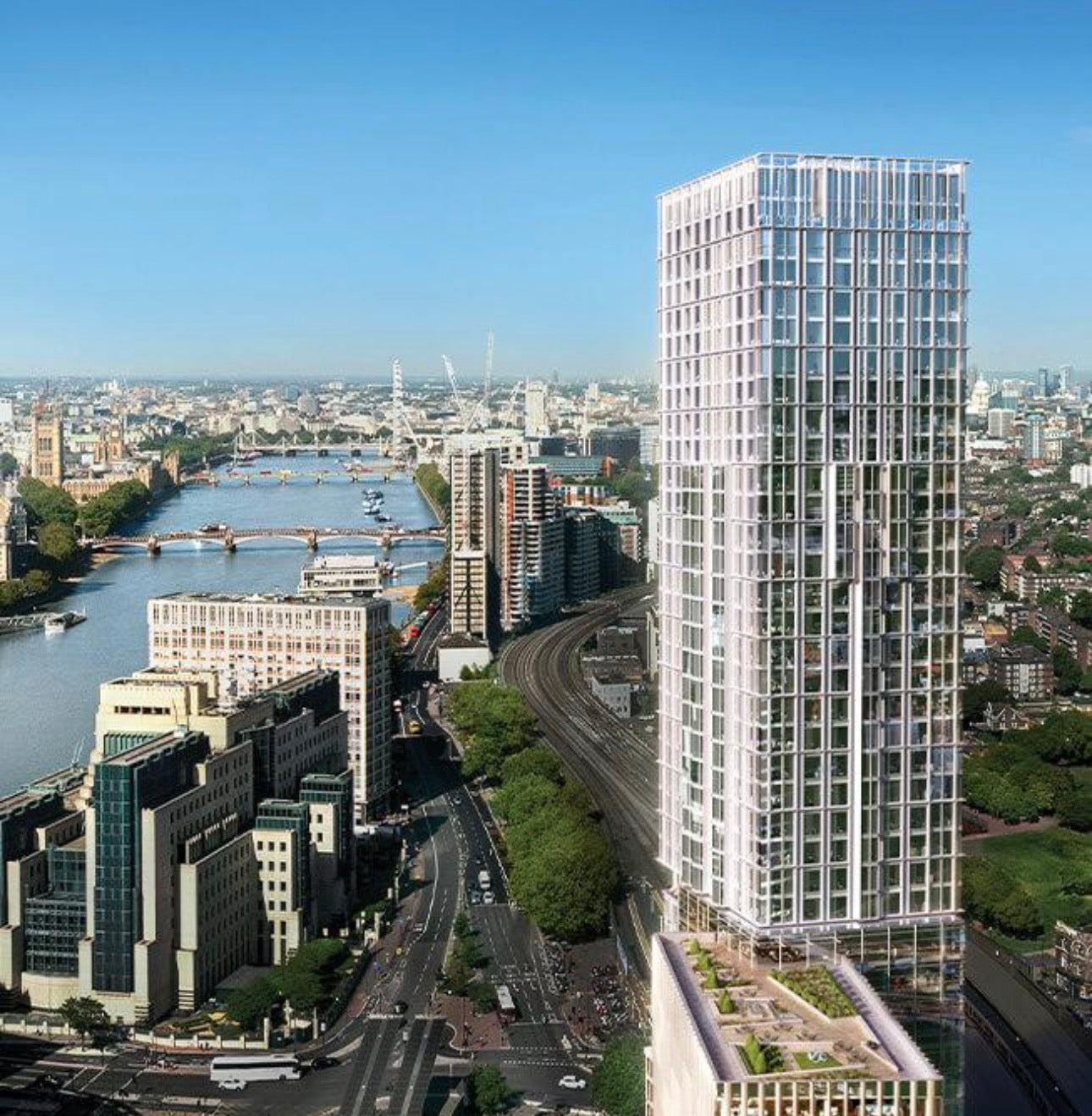 Damac Tower Nine Elms London — Studio - 1-2-3-4 Bedroom Ultra Luxury Apartment — Penthouses — Exclusive Partnership with Versace — Vauxhall London