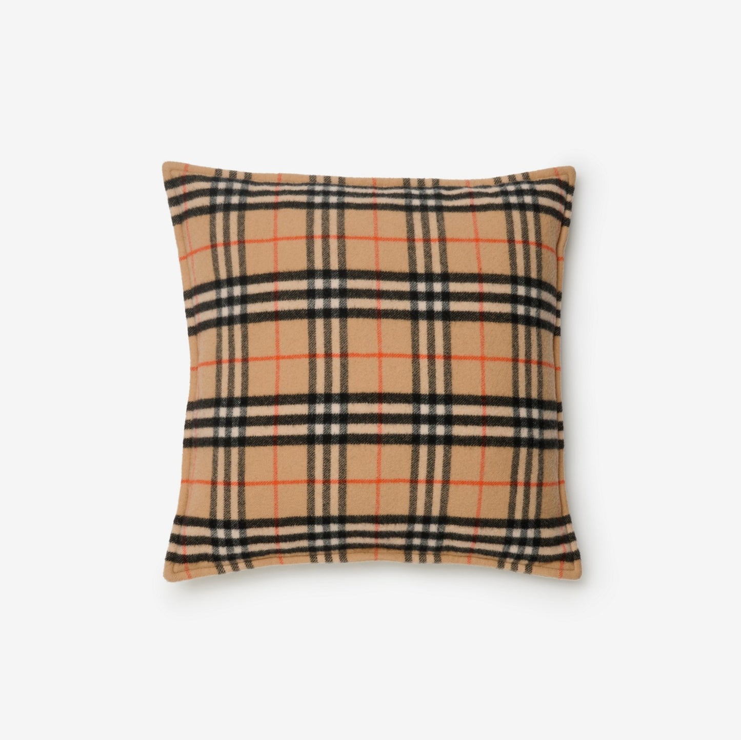 Check Wool Cashmere Cushion