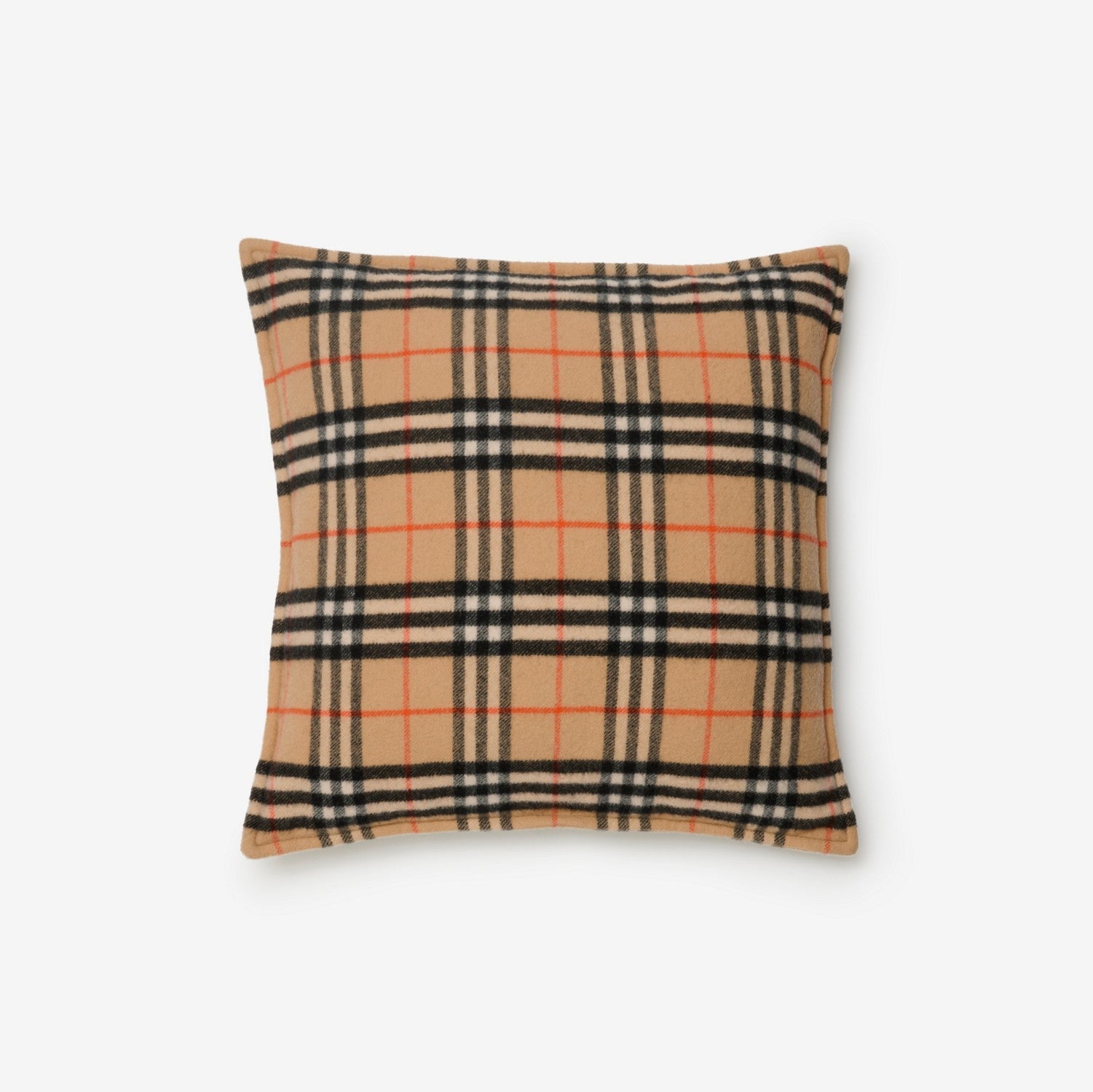 Check Wool Cashmere Cushion