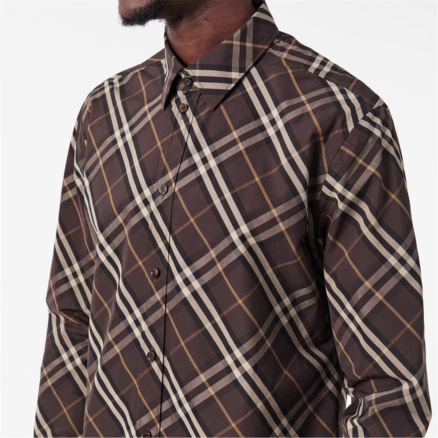 Men's Long Sleeve Patterned Tailored Fit Shirt