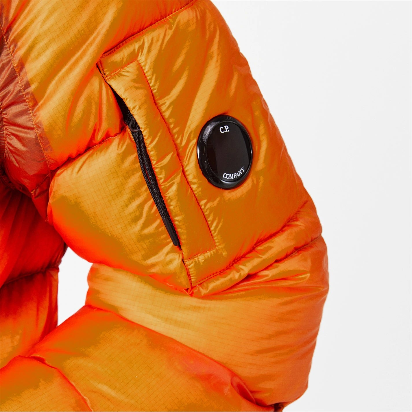 CP COMPANY Men's DD Shell Medium Down Hip Length Hooded Medium Puffer Jacket