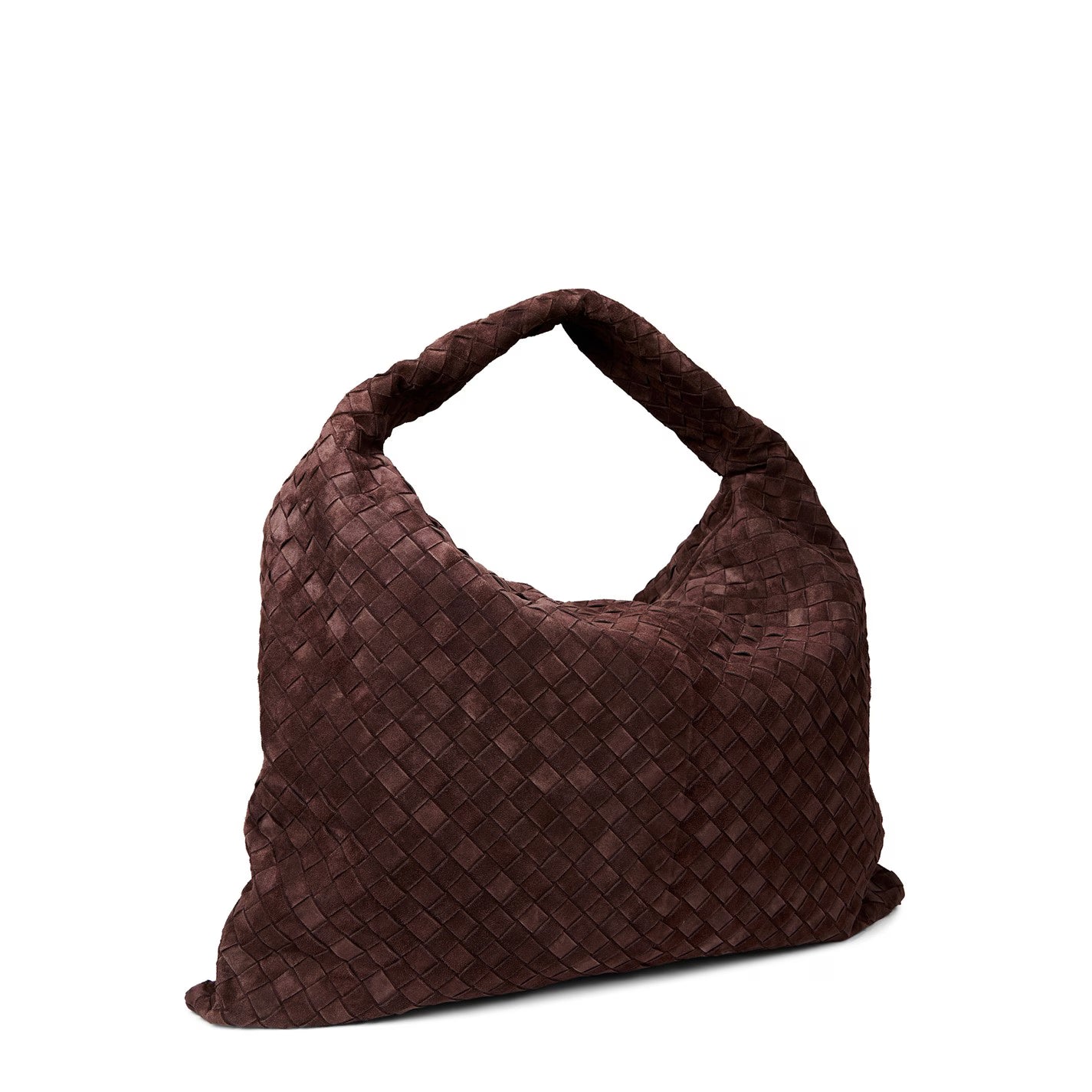 Large Hop Leather Textured Shoulder Bag