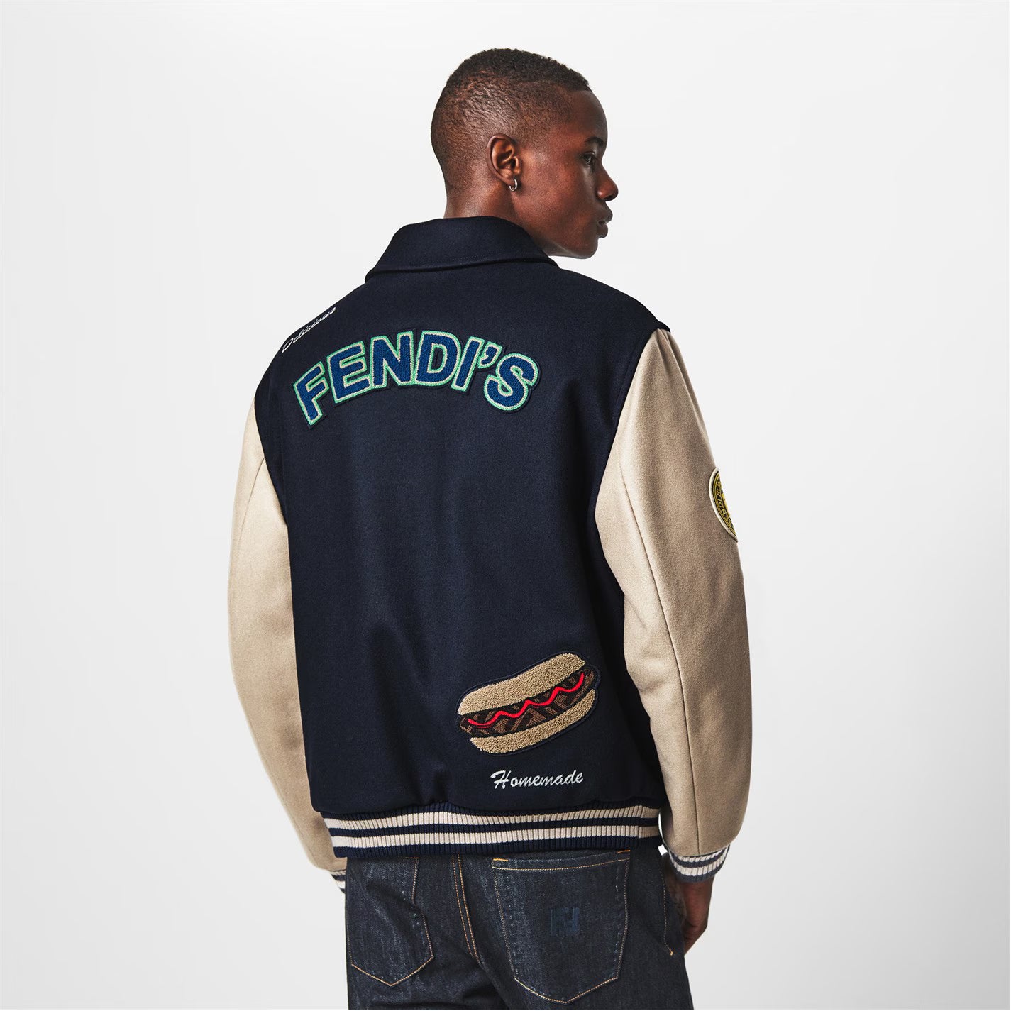 Men's lic Wool Long Sleeve Coach Jacket