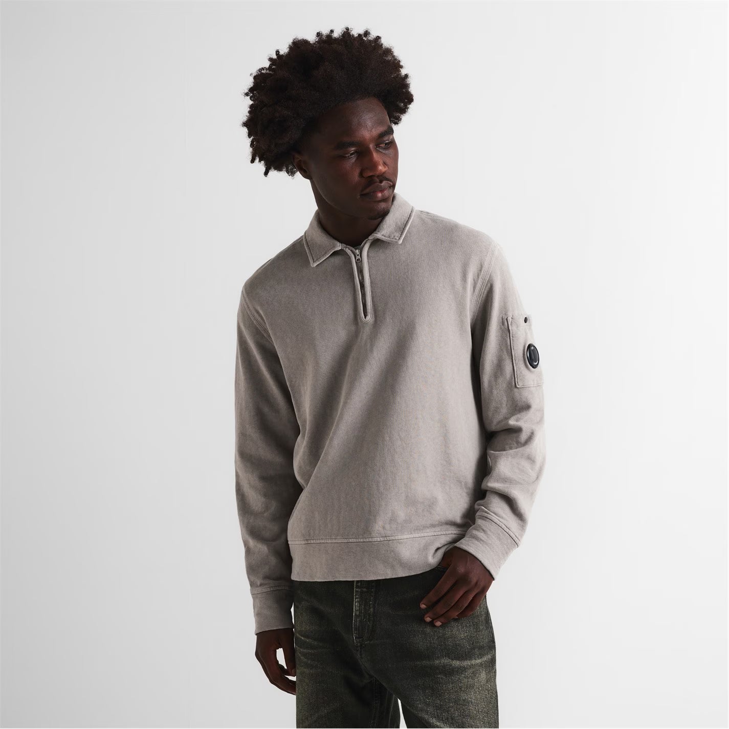 CP Company CP 1/4 Zip Fleece Sn61
