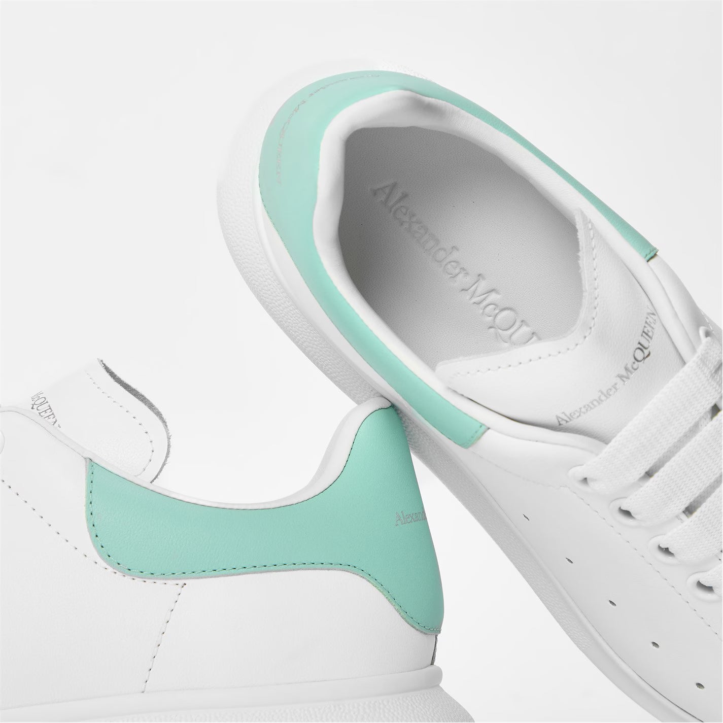 Women's Logo Print Leather Oversized Trainers