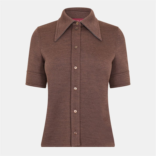 GUCCI Women's Short-Sleeve Patterned Shirt