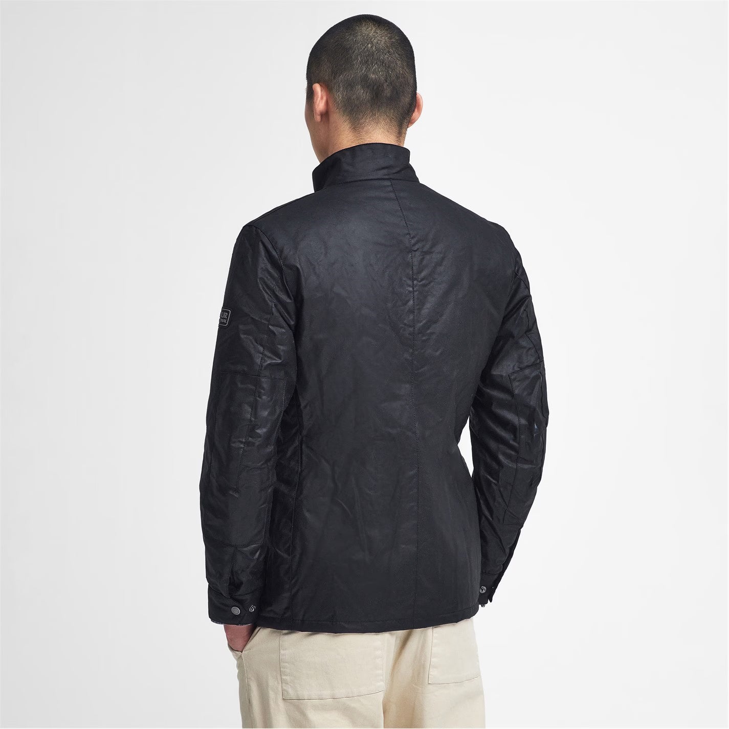Barbour International Men's Duke Water Resistant Windproof Cotton Long Sleeve Wax Jacket