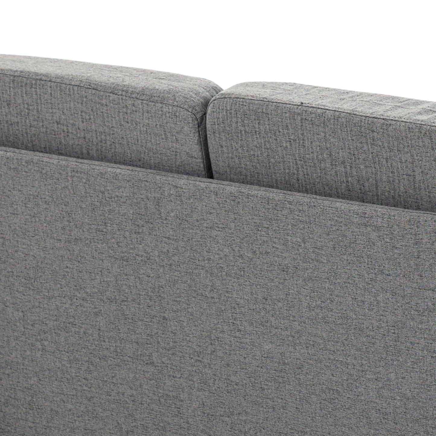 HOMCOM 2 Seater Wooden Sofa with Wood Legs and Armrest - Grey
