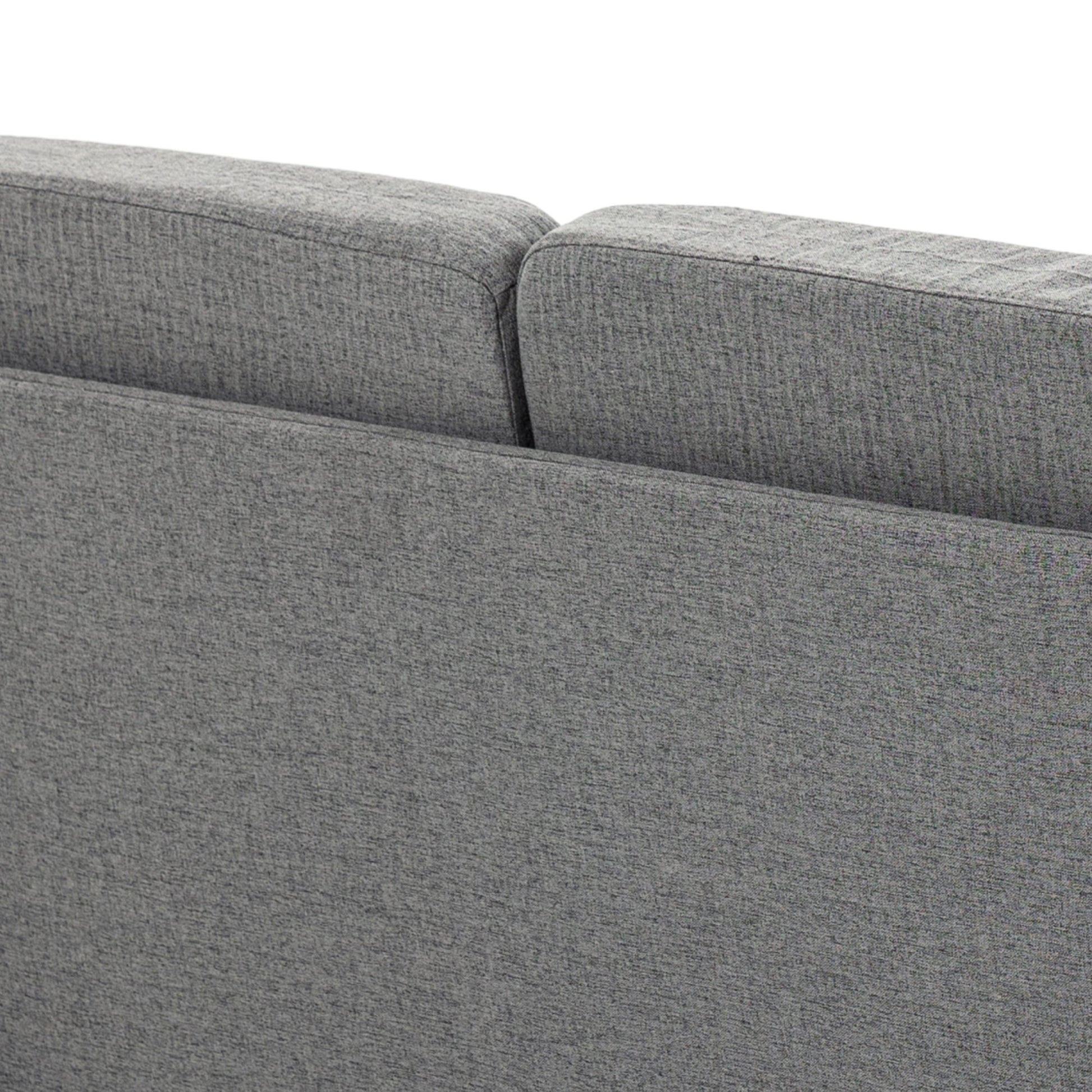 HOMCOM 2 Seater Wooden Sofa with Wood Legs and Armrest - Grey