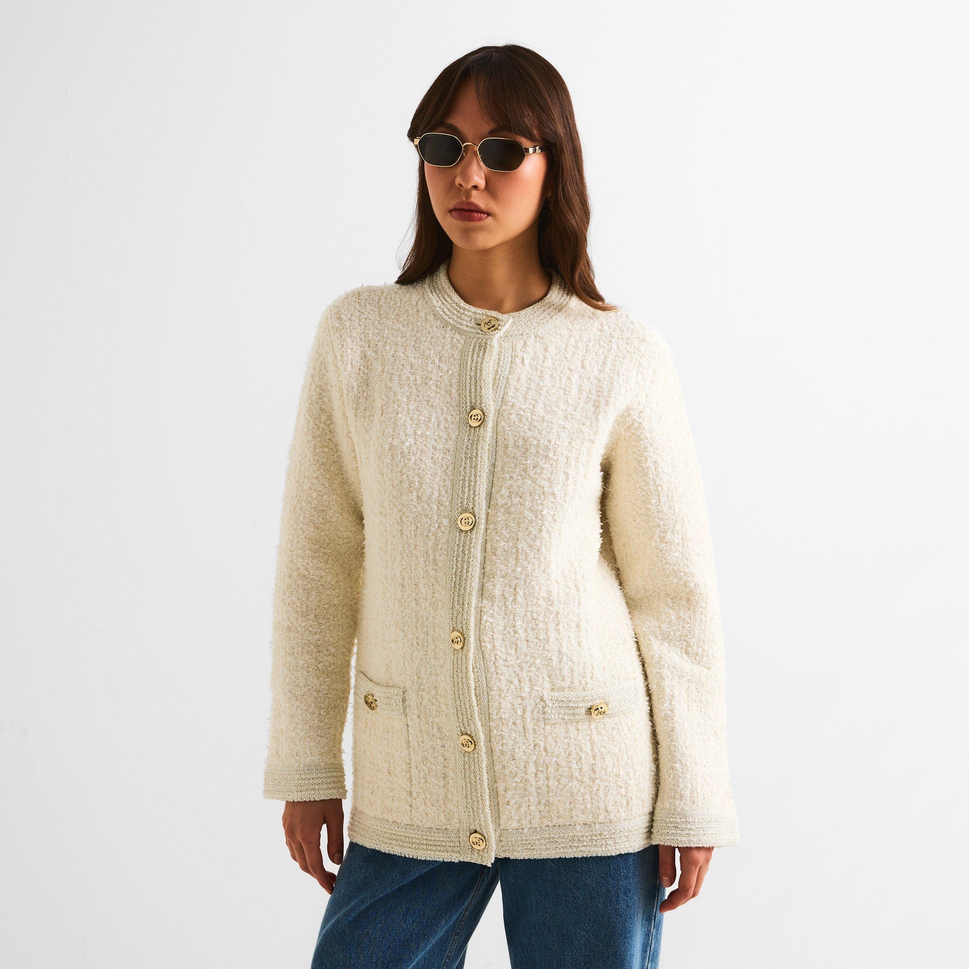 Gucci Women's Tweed Cardigan