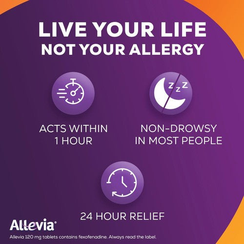 Allevia Hayfever Allergy Relief Tablets Fexofenadine