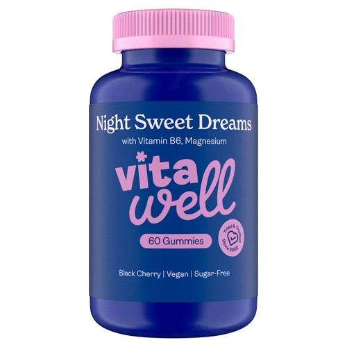 Vitawell Night Sweet Dreams 60 Black Cherry Gummies